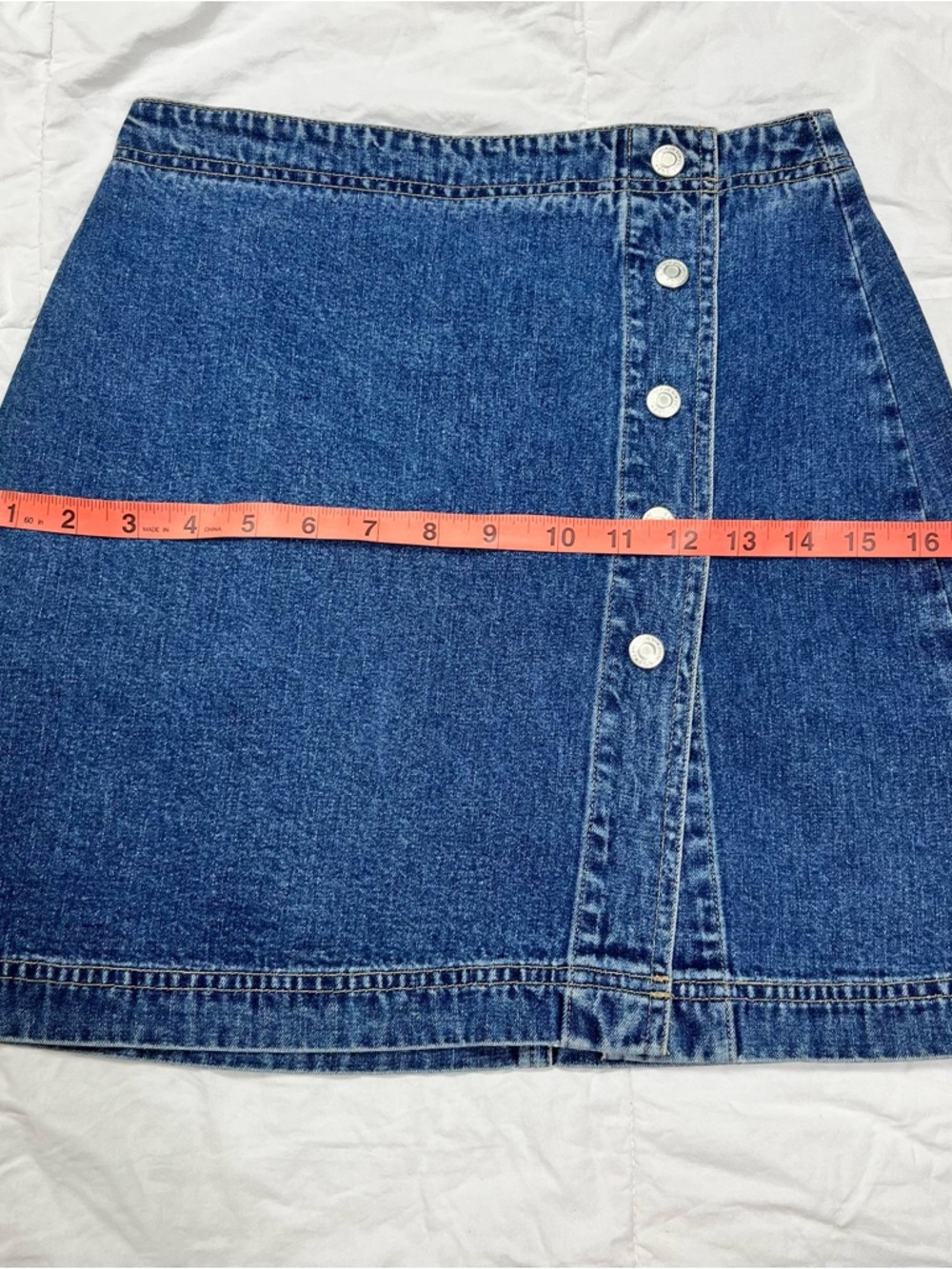GAP Y2K Button Down Denim Skirt Women's Size 2 - Picture 7 of 9